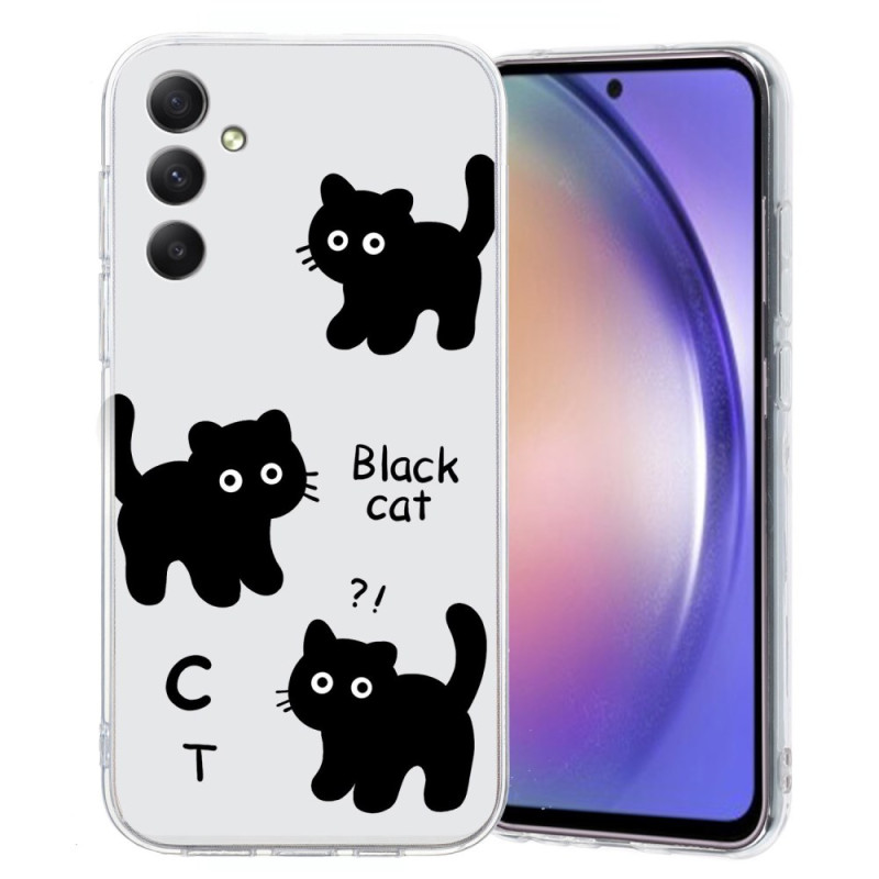 Capa para Samsung Galaxy A17 5G Gatos pretos