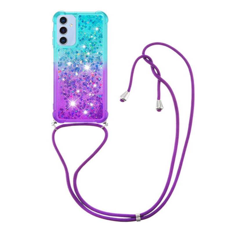 Samsung Galaxy A17 5G Capa com cordão brilhante gradiente