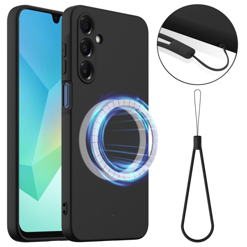 Capa para Samsung Galaxy A17 5G compatível com MagSafe flexível e cordão de segurança