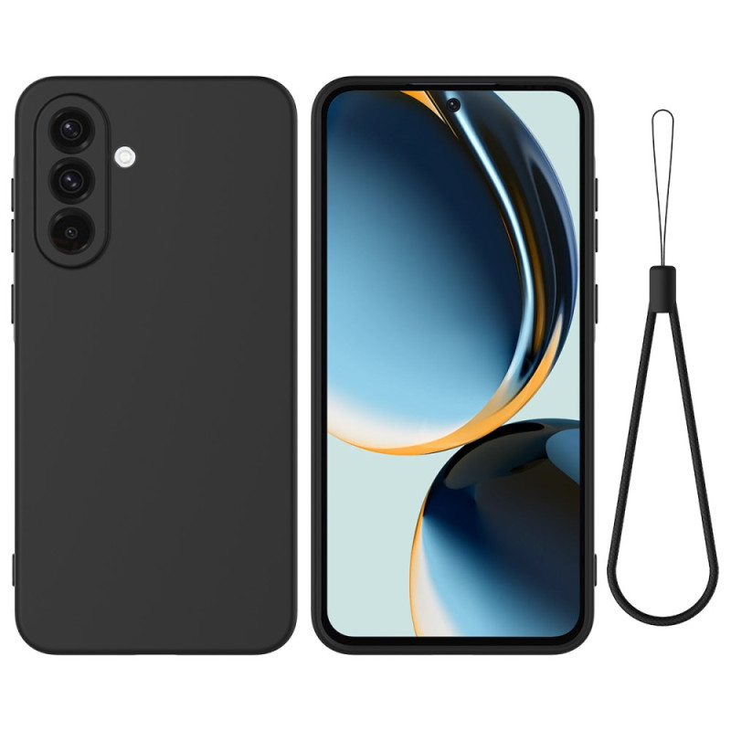 Capa de silicone líquida para Samsung Galaxy A17 5G com correia