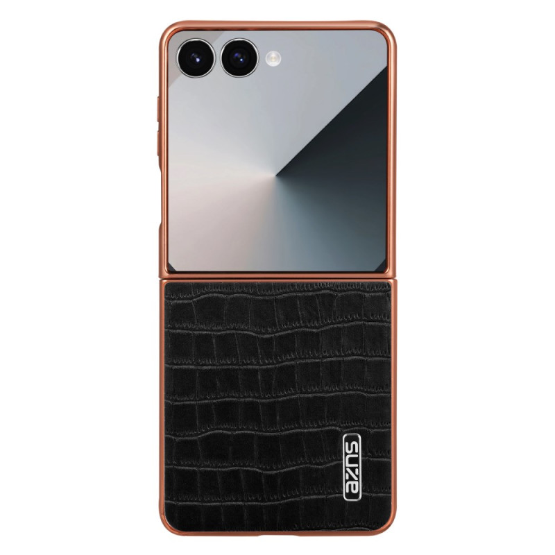 Capa Samsung Galaxy Z Flip 7 Estilo Crocodilo azns