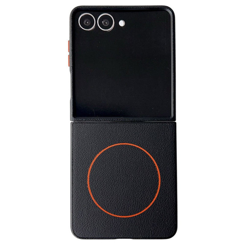 Capa compatível com Samsung Galaxy Z Flip 7 Anel MagSafe Laranja