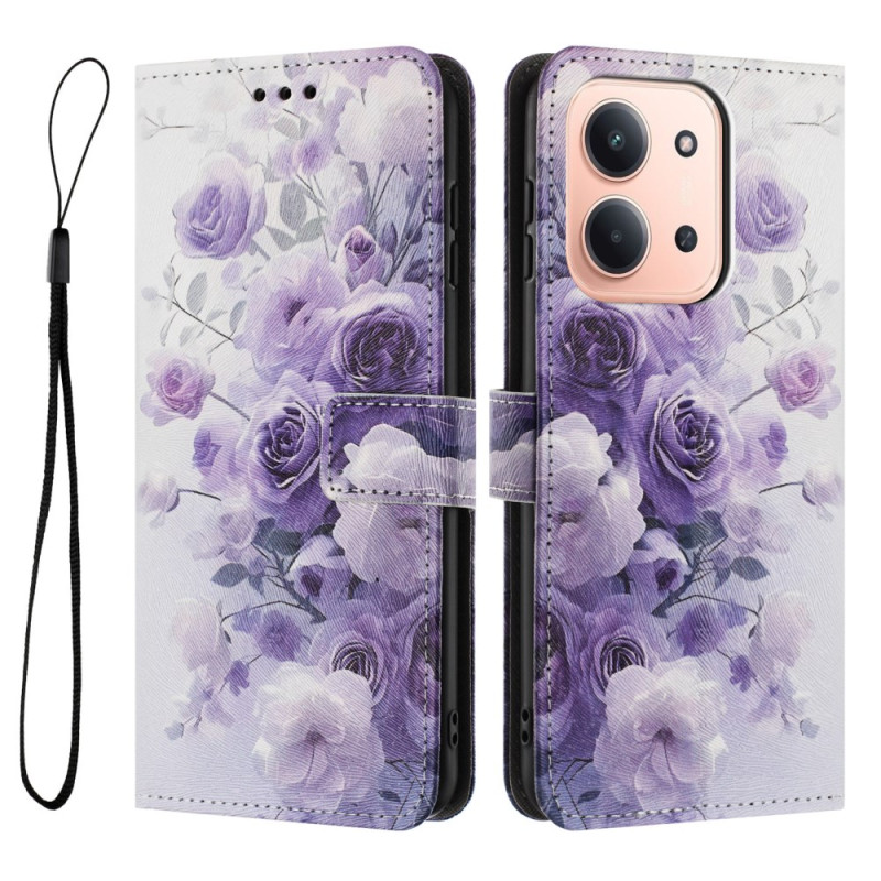 Capa Xiaomi Redmi 15C 4G Roses Viollettes