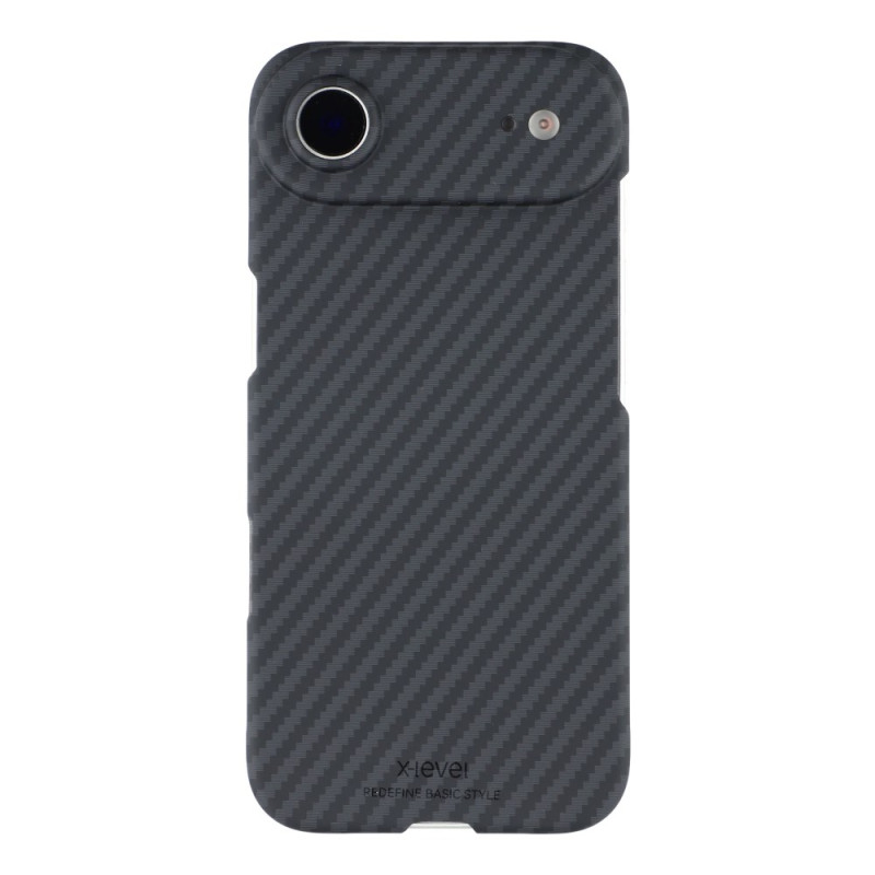 Capa magnética para iPhone 17 Air Textura em fibra de carbono X-LEVEL