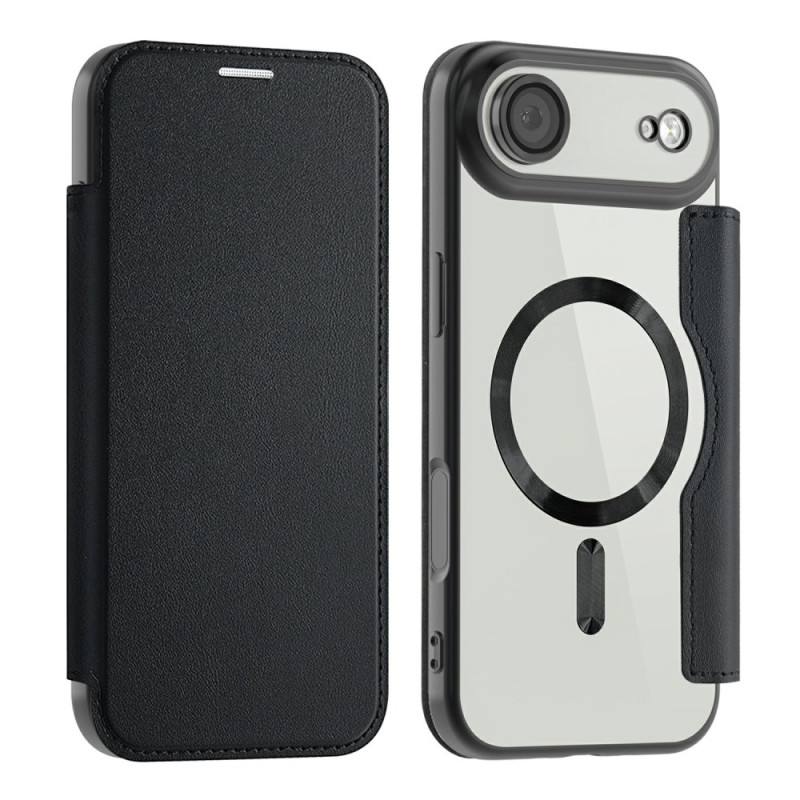 Capa flip para iPhone 17 Air compatível com MagSafe com bloqueio RFID