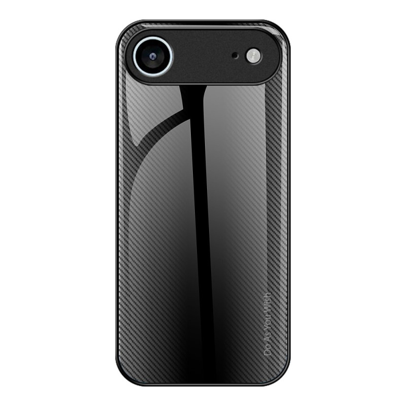 Capa iPhone 17 Air Fibra de carbono de vidro temperado