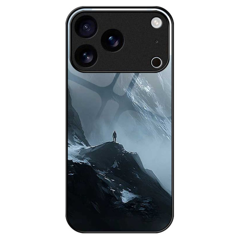 Capa iPhone 17 Pro Max Vidro temperado Design Celeste