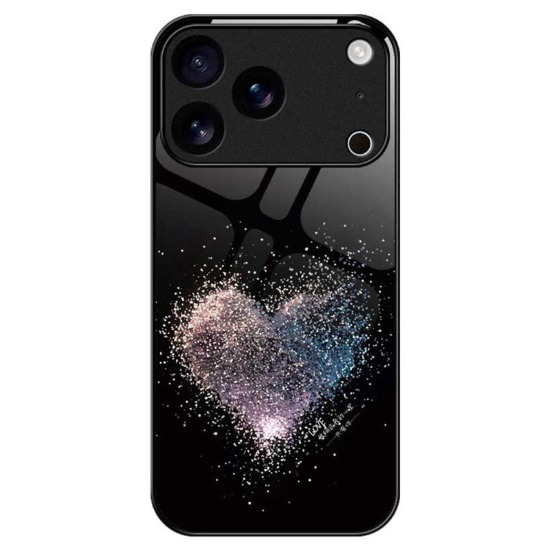 Capa iPhone 17 Pro Max Coração de vidro temperado