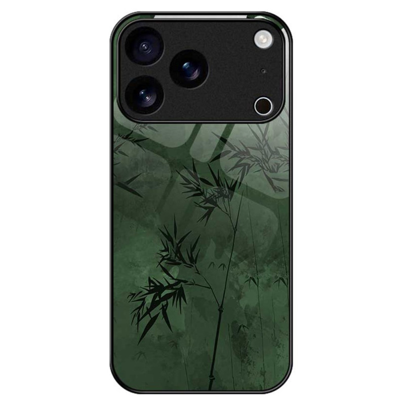 Capa iPhone 17 Pro Max Vidro temperado Tinta floral