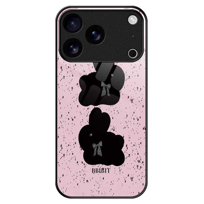 Capa rígida rosa e preta para iPhone 17 Pro Max