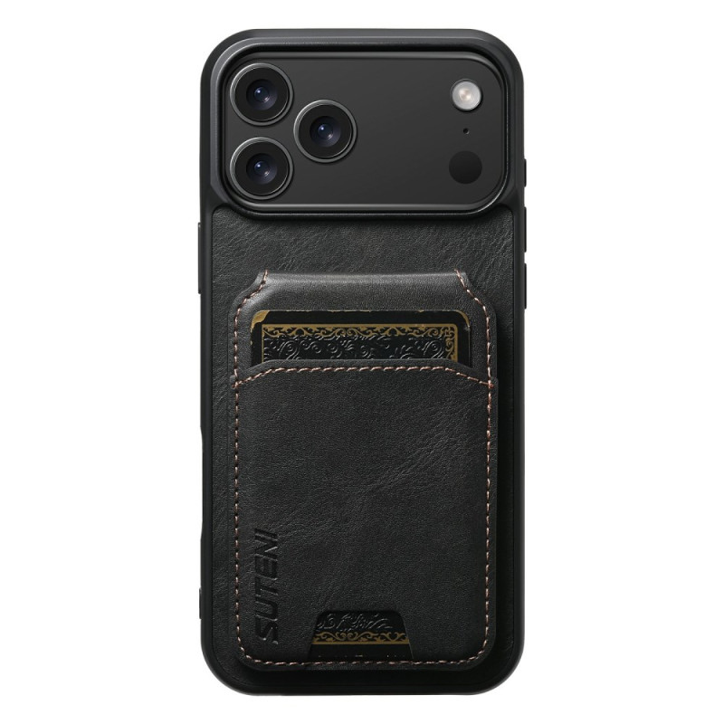Capa iPhone 17 Pro Max Porta-cartões Textura encerada SUTENI