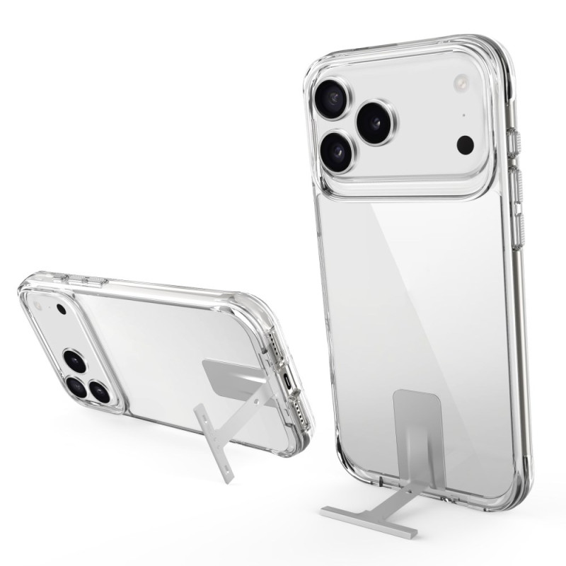 Capa transparente para iPhone 17 Pro Max com suporte