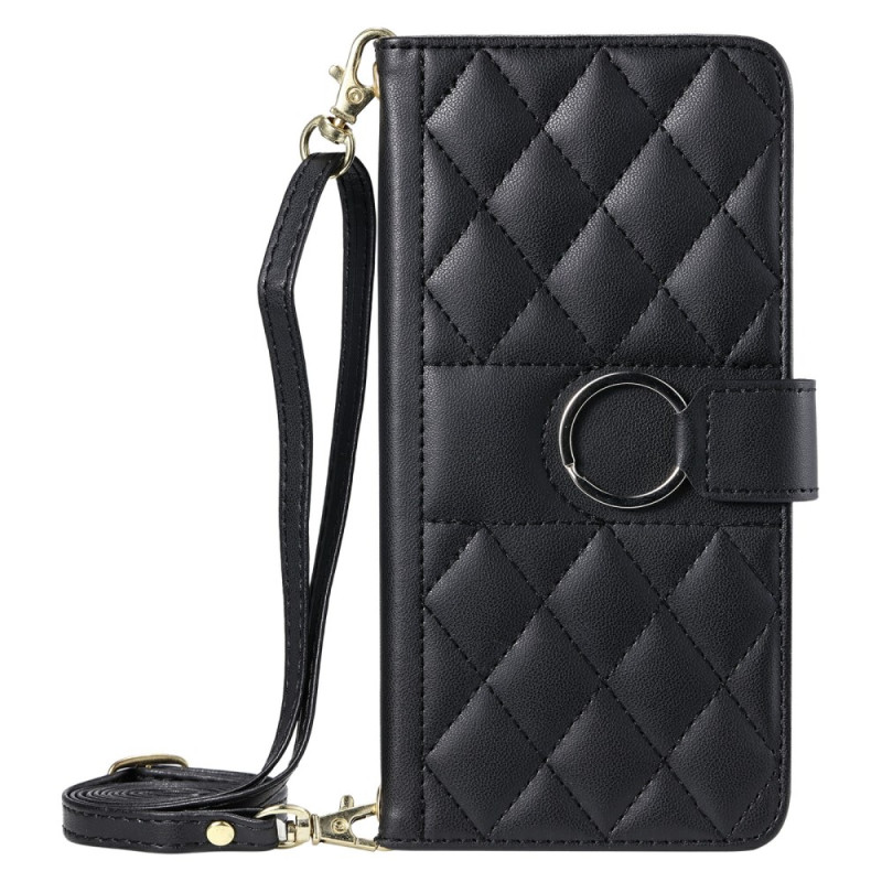 Capa acolchoada para iPhone 17 Pro Max com alça e alça de ombro