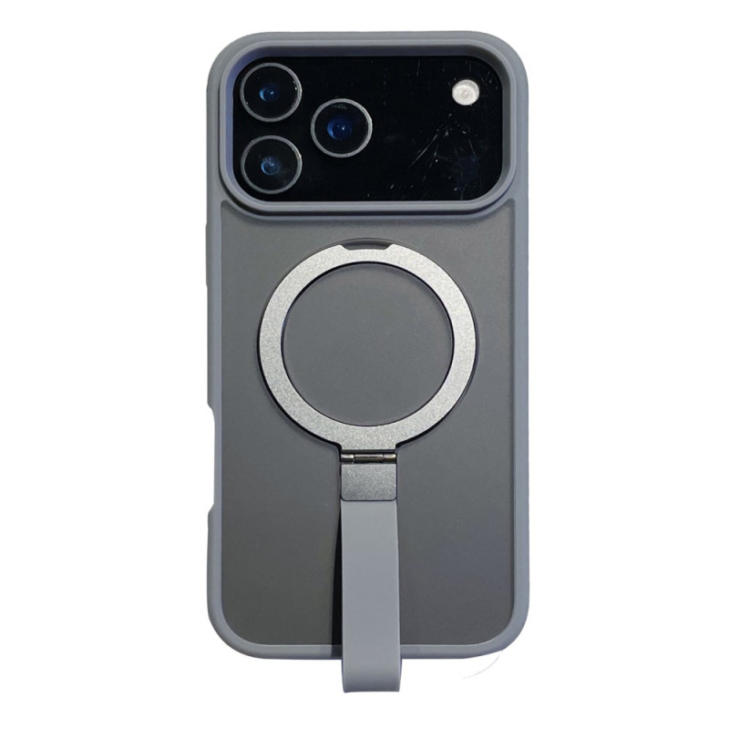 Capa para iPhone 17 Pro Max com alça de mão integrada e suporte de metal