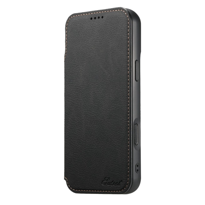 Capa flip para iPhone 17 Pro Max compatível com MagSafe SUTENI