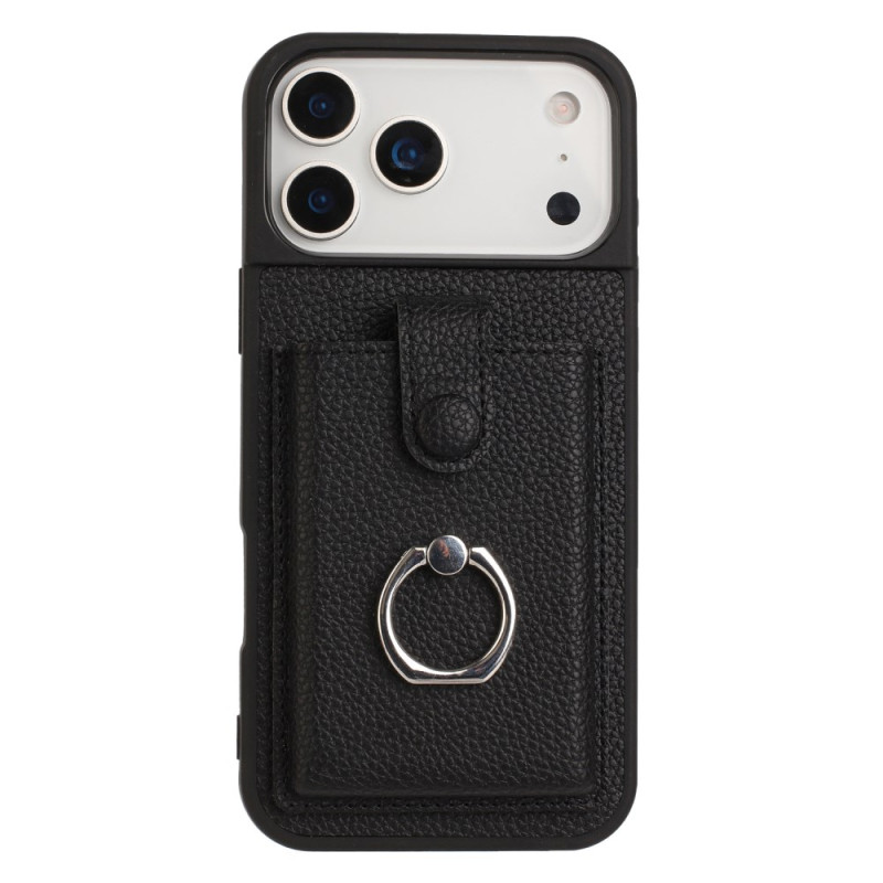 Capa para iPhone 17 Pro Max com suporte e porta-cartões