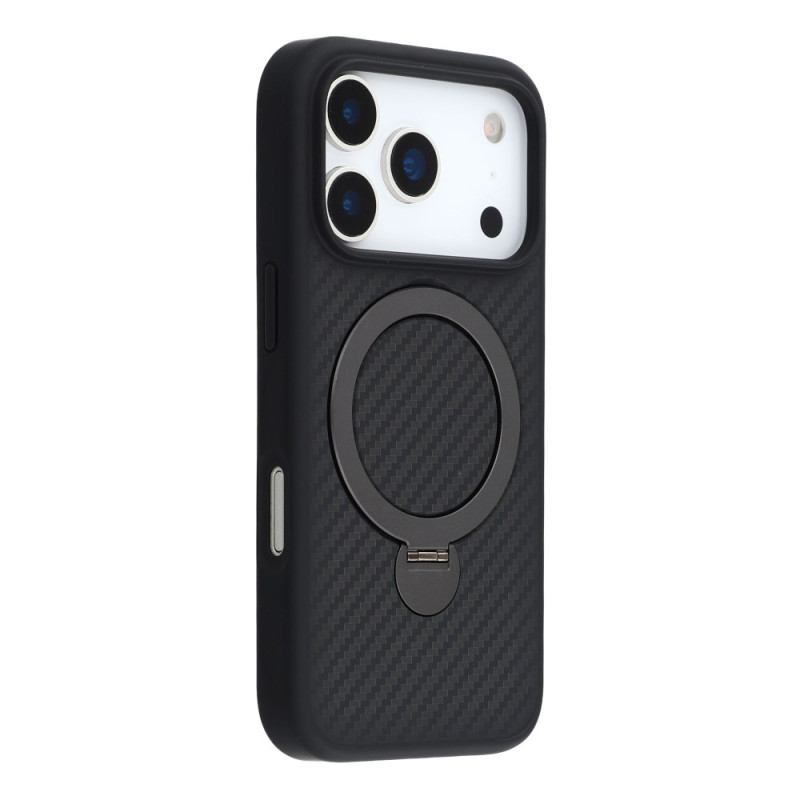 Capa compatível com iPhone 17 Pro Max em fibra de carbono MagSafe