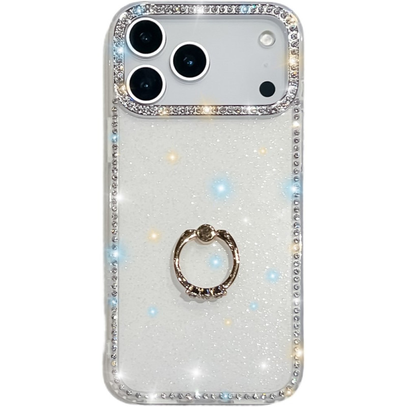 Capa iPhone 17 Pro Max Anel-Suporte e Strass