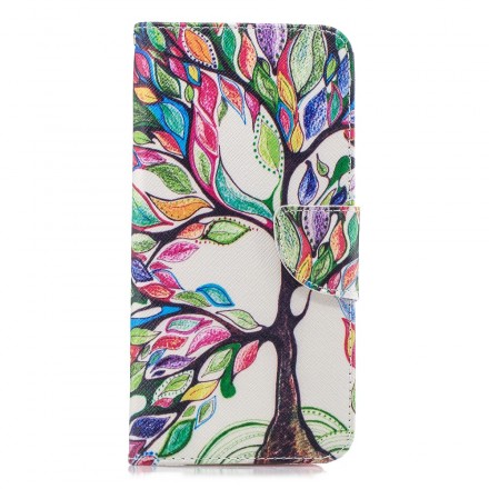 Samsung Galaxy J4 Plus Capa de árvore colorida
