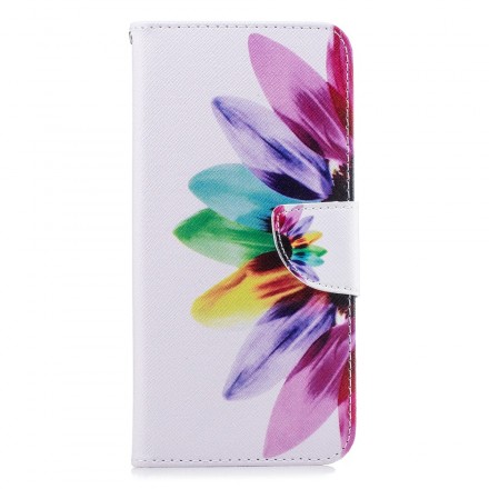 Capa Samsung Galaxy J4 Plus Flor de Aquarela