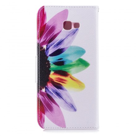 Capa Samsung Galaxy J4 Plus Flor de Aquarela