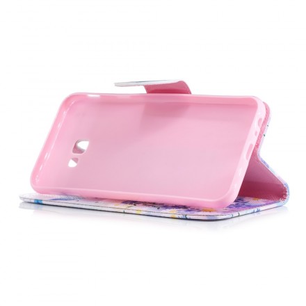 Samsung Galaxy J4 Plus Capa Pintada de Borboletas e Flores