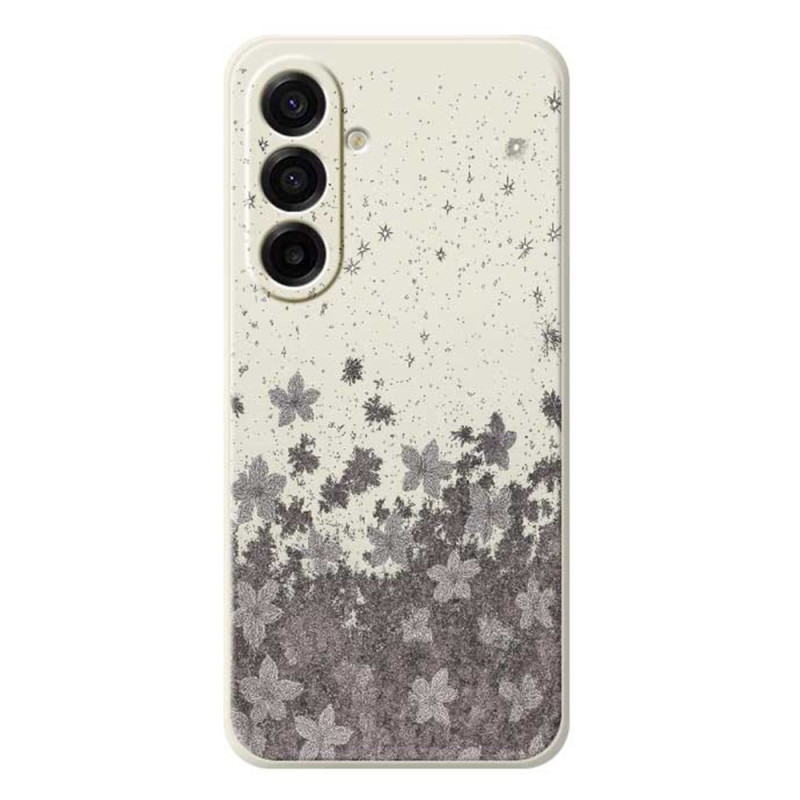 Samsung Galaxy A17 5G Capa Floral Cinzento
