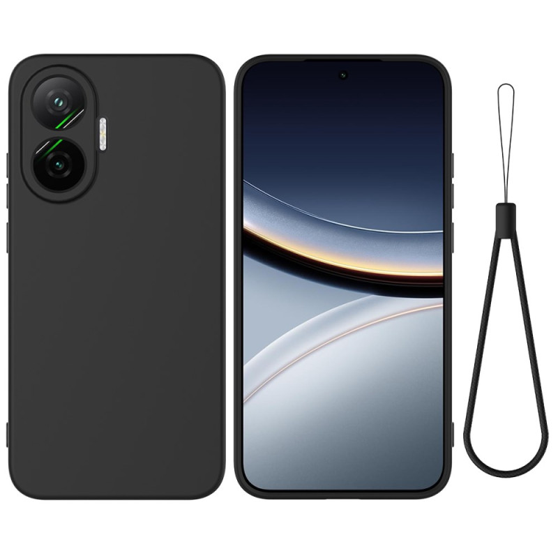 Capa de silicone com cordão para Poco F7 Liquid
