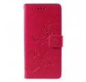 Samsung Galaxy J4 Plus Case Butterflies e Flores Asiáticas