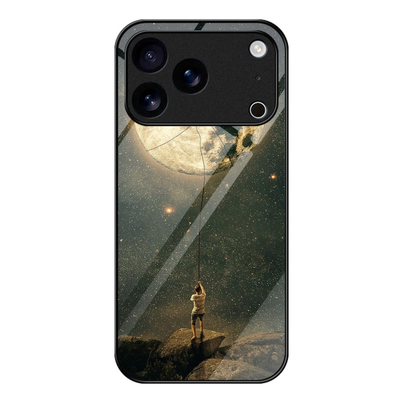 Capa iPhone 17 Pro Max Vidro temperado Padrão Lunar