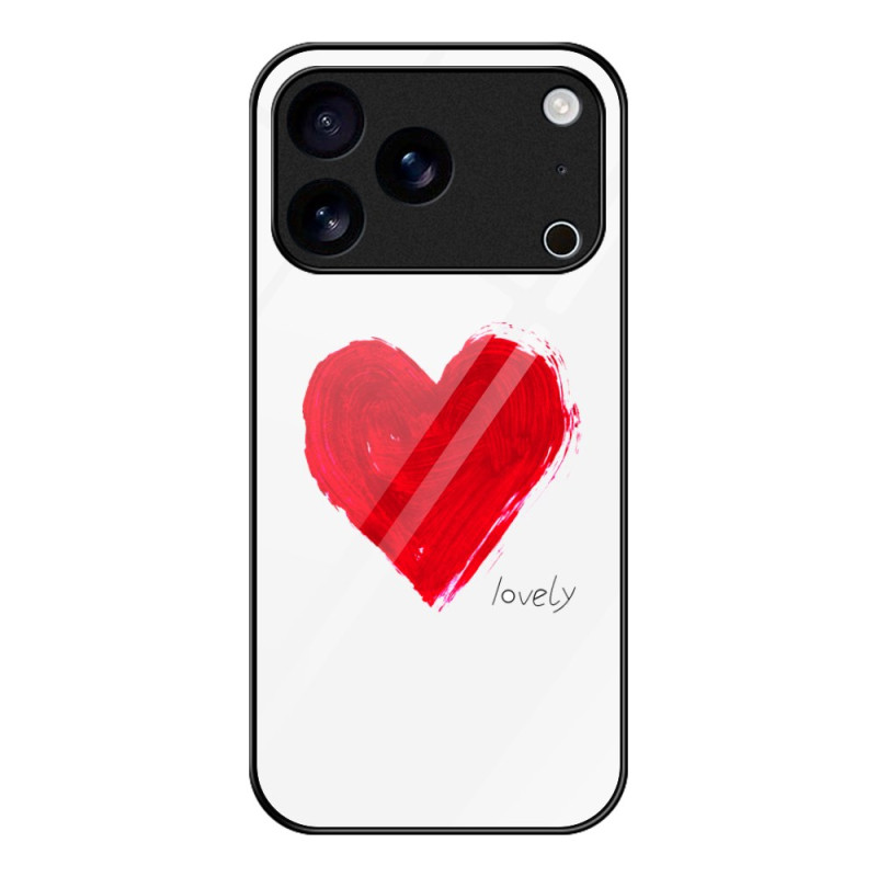 Capa rígida para iPhone 17 Pro Max Heart Red