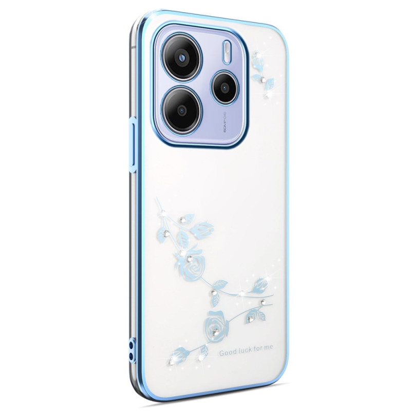 Capa para Xiaomi Redmi Note 14 5G Flores e strass KADEM