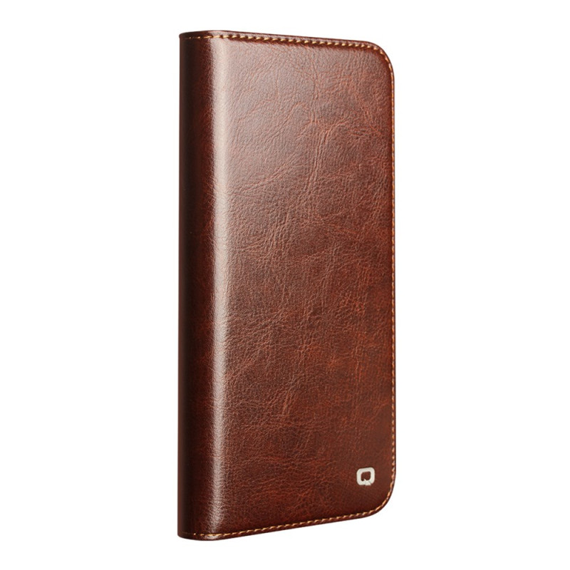 Capa flip iPhone 17 Pro Max Couro Couro QIALINO