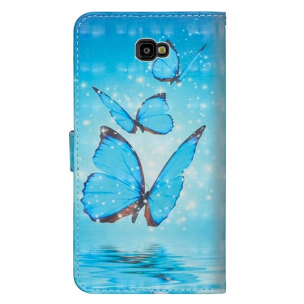 Samsung Galaxy J4 Plus Case Flying Blue Butterflies