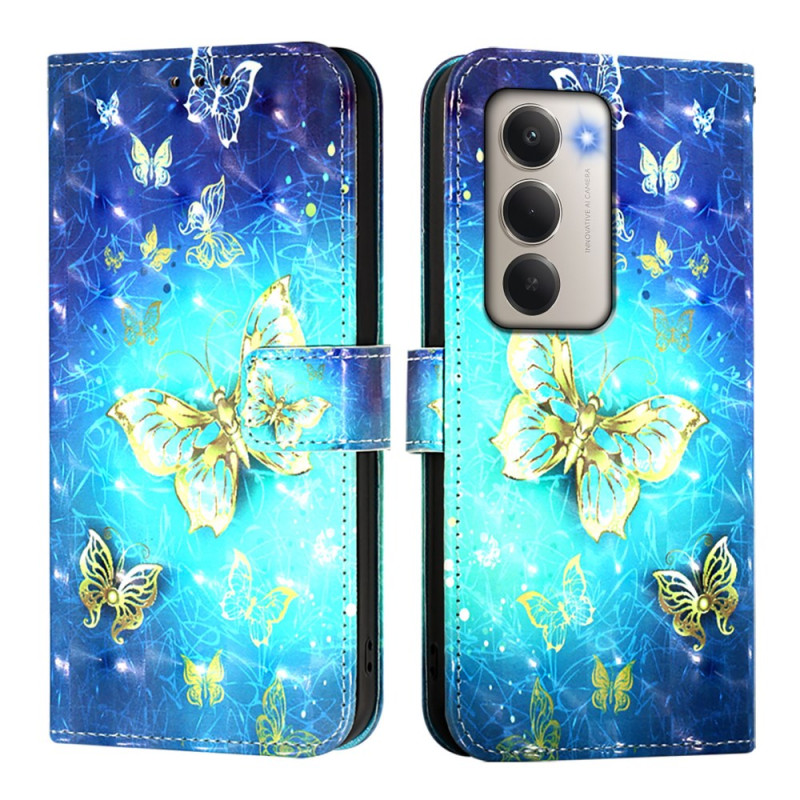 Capa borboleta dourada Xiaomi Redmi 15 5G