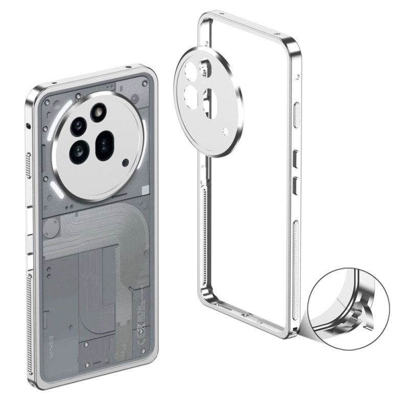 Capa para telemóvel Nothing (3a) Pro com armação de metal e proteção da protecção para lente