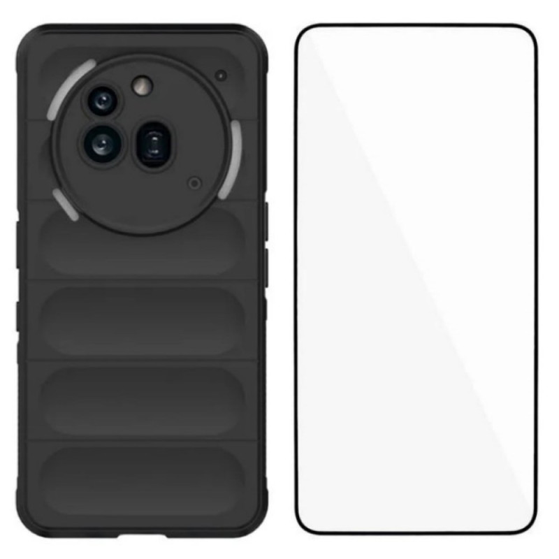 Capa antiderrapante para o Nothing Phone (3a) Pro com protetor de ecrã