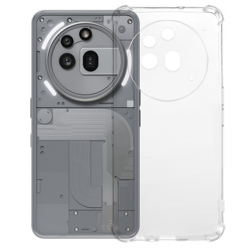 Capa transparente à prova de choque para o Nothing Phone (3a) Pro