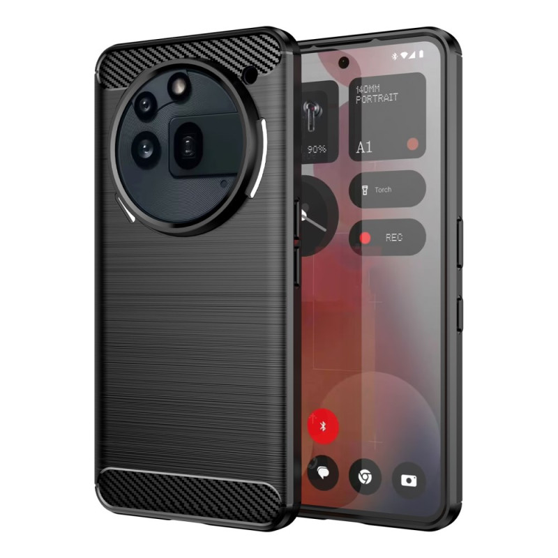 Capa de fibra de carbono escovada para o Nothing Phone (3a) Pro