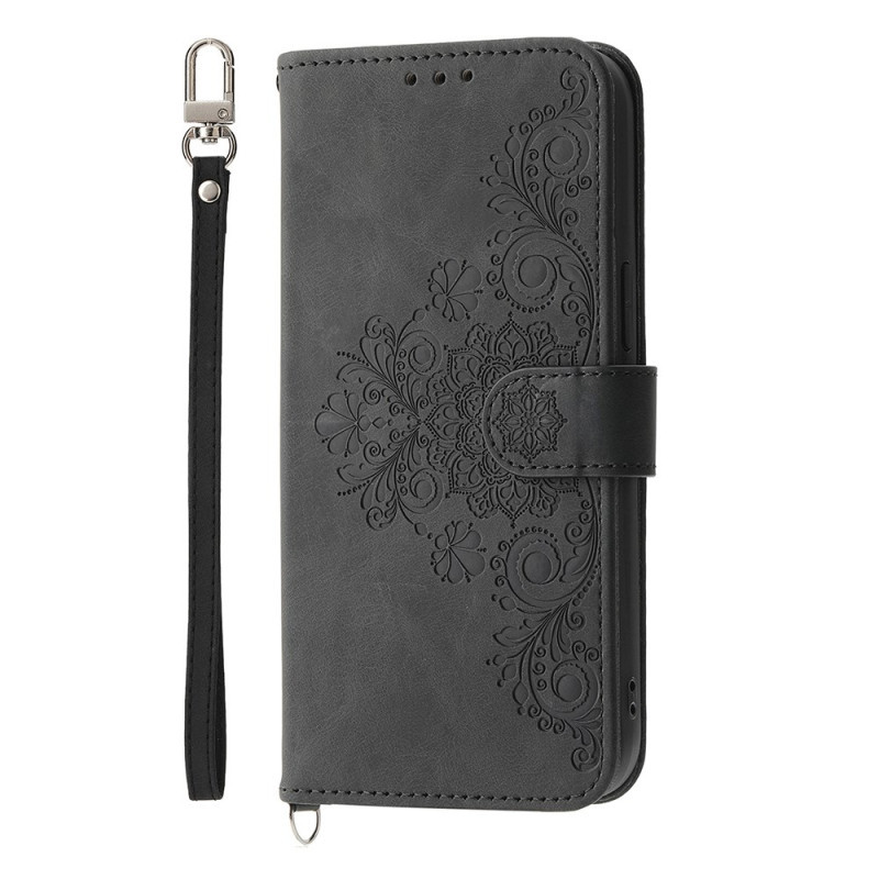 Capa de camurça para Moto G86 5G com laço