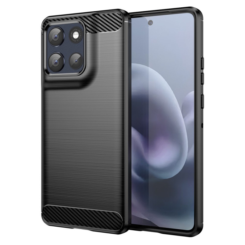 Capa de fibra de carbono escovada para Moto G86 5G