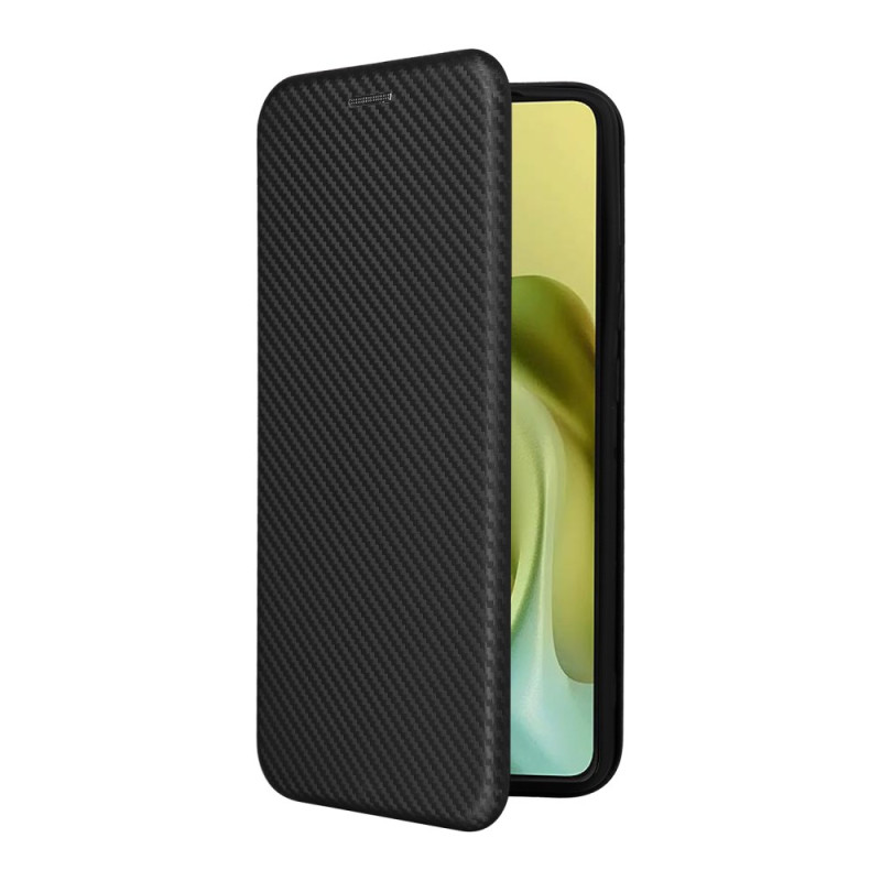 Capa Flip Cover Moto G86 5G Fibra de Carbono