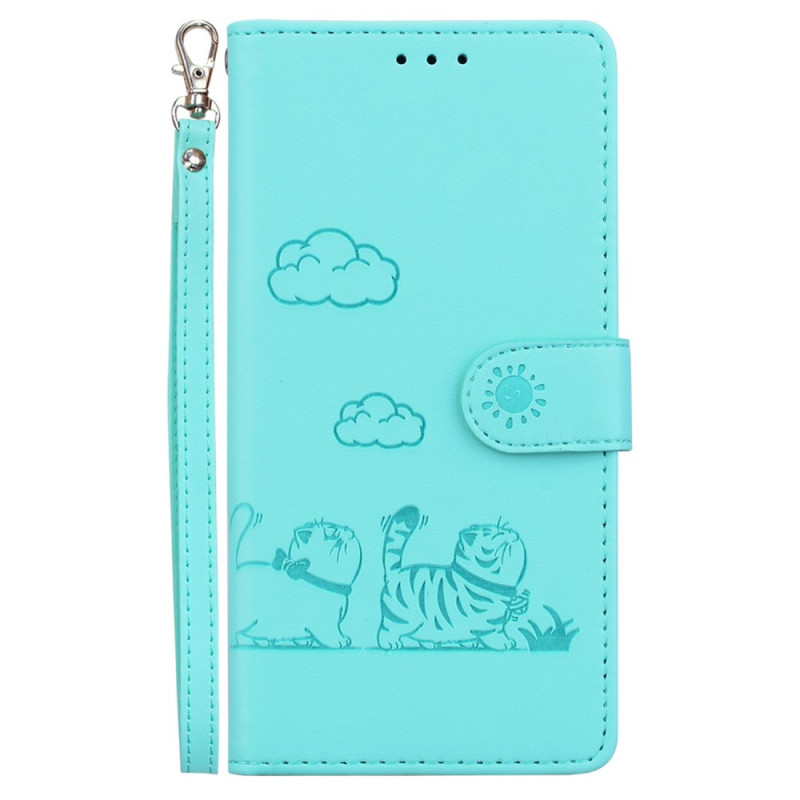 Capa para Moto G86 5G Gatos com bloqueio RFID