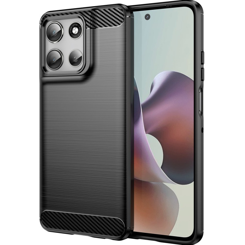 Capa de fibra de carbono escovada para Moto G56 5G