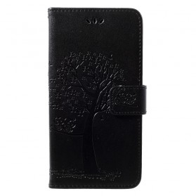 Capa Huawei Y7 2019 Árvore e Corujas com Cordão