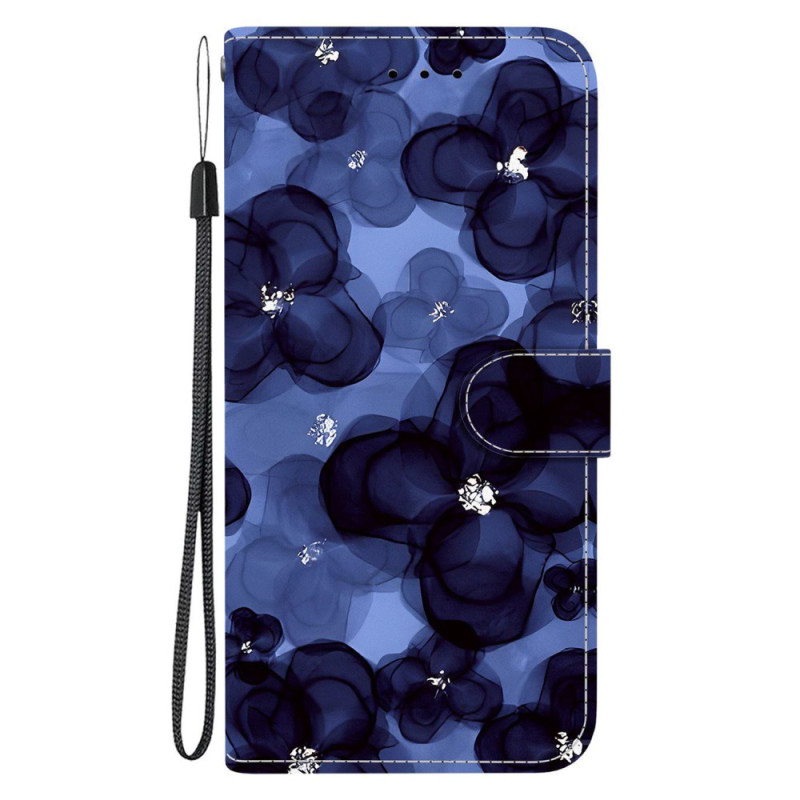 Capa Xiaomi Redmi 15C 4G / 5G / Poco C85 Flores azuis