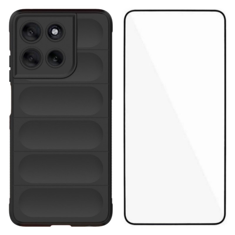 Capa antiderrapante para Moto G56 5G com protetor de ecrã