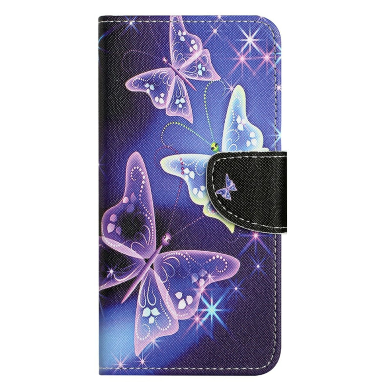 Capa para Moto G56 5G Borboletas cintilantes