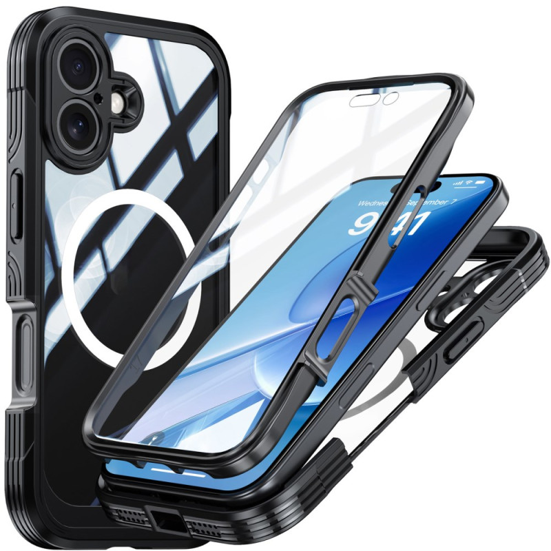 Capa híbrida magnética para iPhone 17 com protetor de ecrã