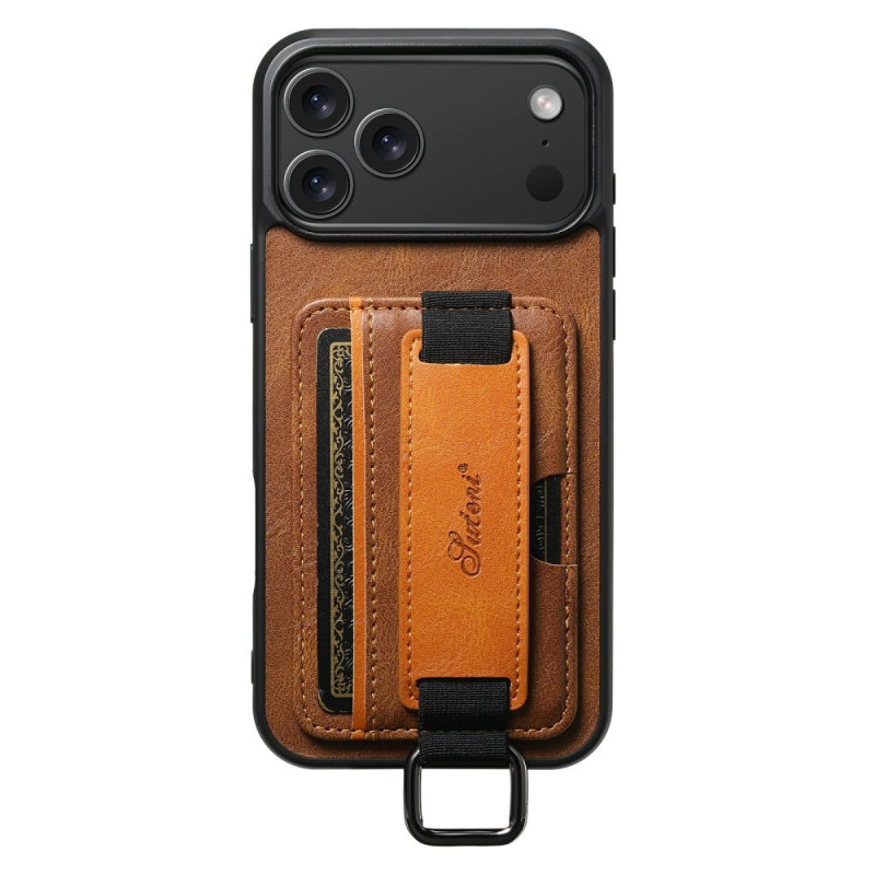 Capa para iPhone 17 Pro com suporte para cartões Design retro